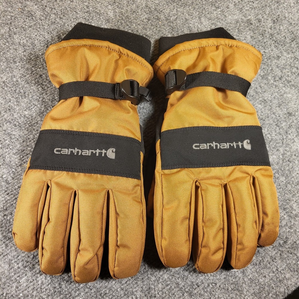 Carhartt Men's Waterproof Insulated Brown/Black Gloves (A511) Sz XX-Large (2XL)